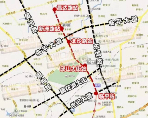 (地铁9号线北段线路规划图,仅供参考,最终以官方公布为准)